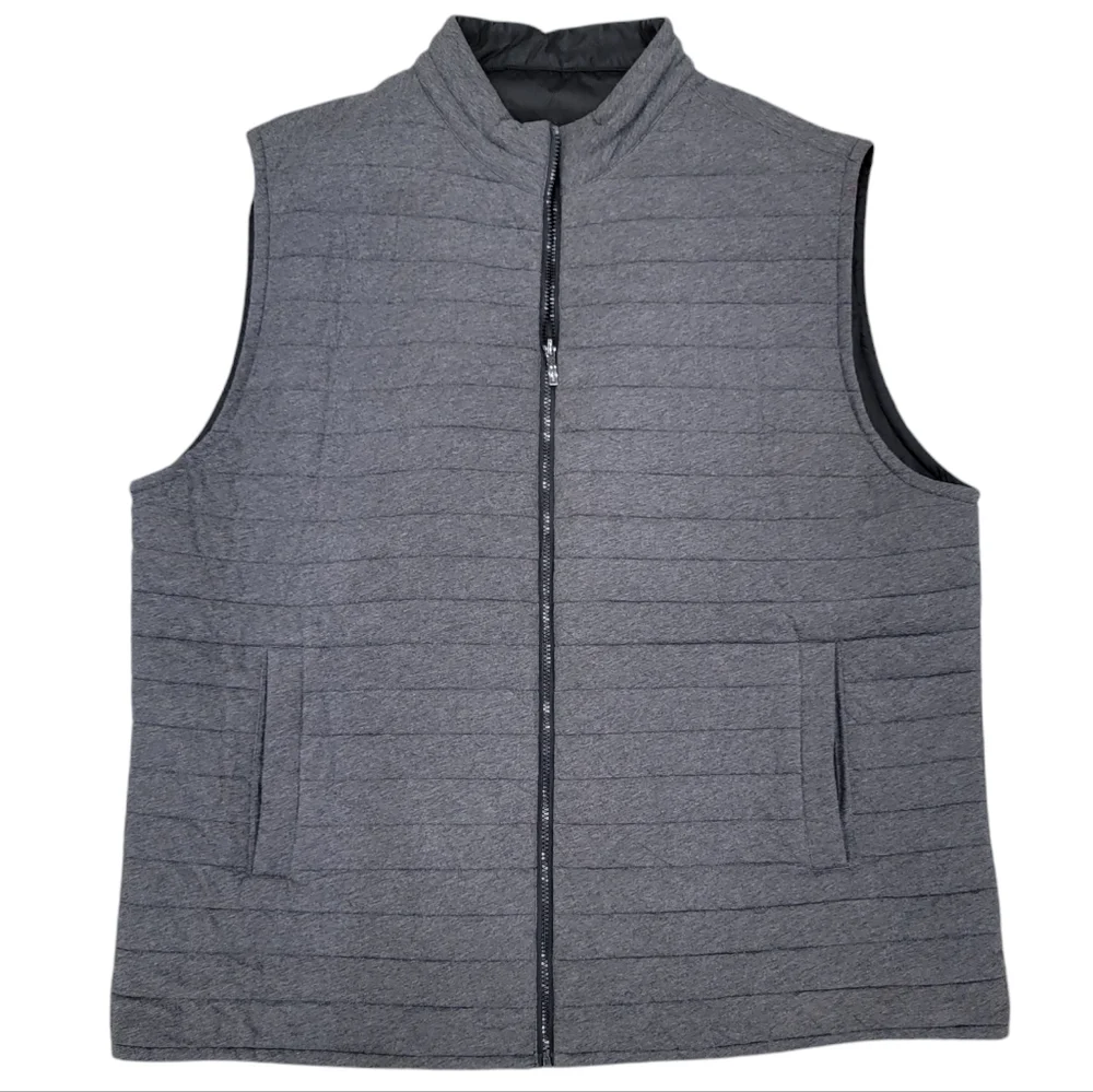 Robert Barakett Gallagher Reversible Vest Sportswear Black Grey Men's 3XL - Picture 3 of 17